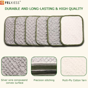 2026 New Double Side Non Scratch Wire Dishcloths,Multipurpose Wire Dishwashing Rags for Wet and Dry, Reusable Metal Dish Cloth,Wire Miracle Cleaning Cloths for Kitchen(Silver 6Pcs)