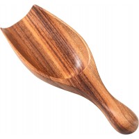 Wooden Coffee Scoop, 6.3 Inch Large Ground Coffee Scoop, Acacia Wood Wooden Scoop Coffee Spoons for Jars Canisters, Bath Salts, Tea, Sugar, Laundry Detergent
