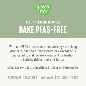 GreenLife 6 Piece Nonstick Bakeware Set, Non-Toxic PFAS-Free Ceramic Oven Pans, Dishwasher & Oven Safe to 450°F, Easy Release Baking Sheet, Loaf Pan, Rectangle & Round Cake, Muffin Pan, Sage