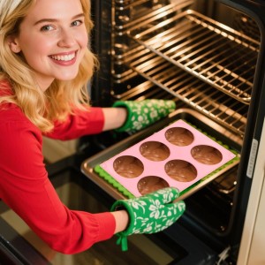 3 PCS Bundt Cake Pans for Baking, Non-stick Silicone Molds for Baking Jellies, Muffins, Donuts，Cookies, Cupcakes，6-Cavity Mini Cake Pans (Pumpkin Shape)