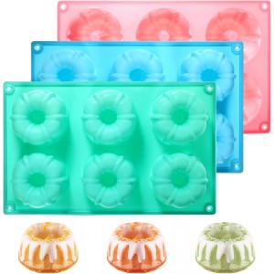 3 PCS Bundt Cake Pans for Baking, Non-st...