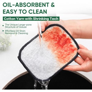 12 PCS Five-Layer Non-Scratch Multipurpose Steel Wire Dishcloths, Reusable Quick-Dry Odor-Free Scrub Cloths for Dishes, Kitchen Cleaning Cloths for Cookware, Sinks, Stove