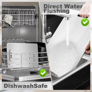 Titanium Cutting Board Set of 3, 2026 New Upgrade 100% Pure Titanium Cutting Boards for Kitchen, Double Sided Food-Grade Chopping Board for Meat Vegetable Fruit (S+M+L)