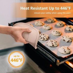 Silicone Trivet Mats 3 Pack Heat Resistant Pot Holders, Multipurpose Non-Slip Hot Pads for Kitchen Potholders, Hot Dishers, Jar Opener, Spoon Holder (Brown)