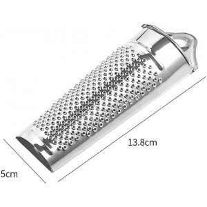 1Set Stainless Steel Multifunctional Kitchen Ginger Garlic Nutmeg Grater with Brush, Nut Walnut Lemon Hand Planer Tool Lemon Zester for Kitchen Hard Cheese Citrus Fruits Garlic Nut and Vegetables