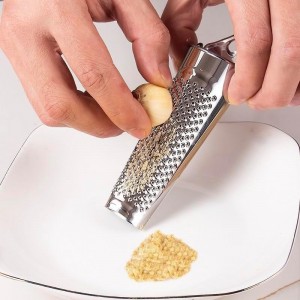 1Set Stainless Steel Multifunctional Kitchen Ginger Garlic Nutmeg Grater with Brush, Nut Walnut Lemon Hand Planer Tool Lemon Zester for Kitchen Hard Cheese Citrus Fruits Garlic Nut and Vegetables