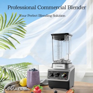 CRANDDI Professional Smoothie Blender, 80oz Countertop Blenders for Smoothies, Shakes & Ice Crushing, 1500W Compact Commercial Kitchen Blender with Stainless Steel Blade, 120V, K96