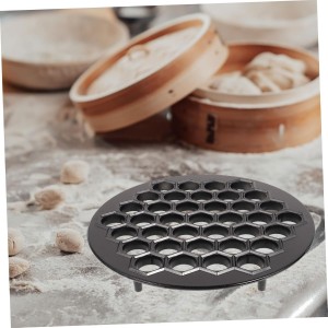 Dumplings Maker 37-Hole Zinc Alloy Press Dumpling Skin Mold Kitchen Tool 10.23X10.23X1.18In for Quick Home Cooking and Family Meal Prep