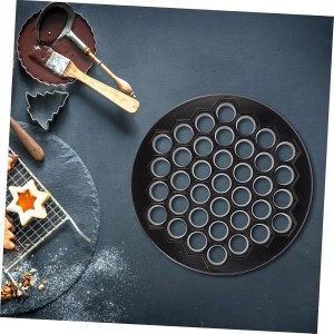 Dumplings Maker 37-Hole Zinc Alloy Press Dumpling Skin Mold Kitchen Tool 10.23X10.23X1.18In for Quick Home Cooking and Family Meal Prep