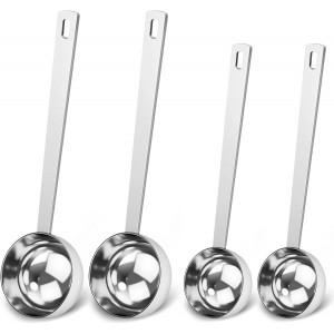 4ps Coffee Scoop, 15 & 30 ML Stainless S...