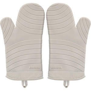 Beneno BPA-Free Silicone Oven Mitt 2-Pack Set, Heat Resistant 500°F Oven Mitts with Non-Slip Grip, Soft Thicker Lining, 7