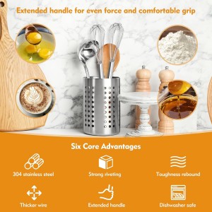 Mini Whisk, Stainless Steel Mixer, Mini Baking Mixer, Coffee and Cocktail Stirrer, Durable Kitchen Stirrer, 2(Piece)