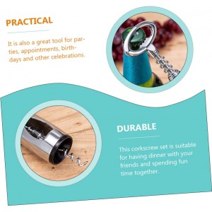 Cabilock Premium Red Wine Corkscrew Opener Wing Corkscrew Foil Cutter Heavy Duty Zinc Alloy Easy to Use for Home Restaurants and Bartenders