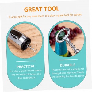 Cabilock Premium Red Wine Corkscrew Opener Wing Corkscrew Foil Cutter Heavy Duty Zinc Alloy Easy to Use for Home Restaurants and Bartenders