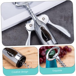 Cabilock Premium Red Wine Corkscrew Opener Wing Corkscrew Foil Cutter Heavy Duty Zinc Alloy Easy to Use for Home Restaurants and Bartenders