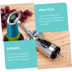 Cabilock Premium Red Wine Corkscrew Opener Wing Corkscrew Foil Cutter Heavy Duty Zinc Alloy Easy to Use for Home Restaurants and Bartenders