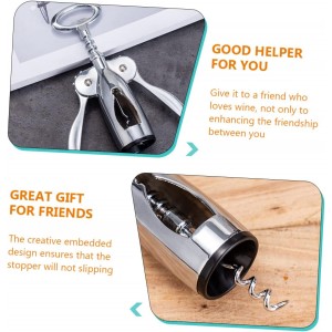 Cabilock Premium Red Wine Corkscrew Opener Wing Corkscrew Foil Cutter Heavy Duty Zinc Alloy Easy to Use for Home Restaurants and Bartenders
