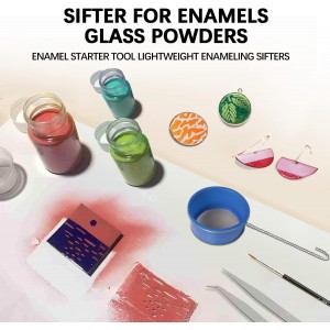 Sifter for Enamels Glass Powders DIY Enamel Starter Tool Lightweight Enameling Sifters (1/2