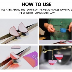 Sifter for Enamels Glass Powders DIY Enamel Starter Tool Lightweight Enameling Sifters (1/2