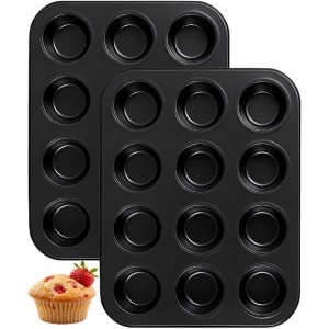Yoehka 2 Pack Muffin Pan for Baking, Non...