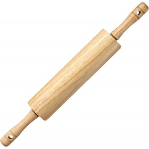 KARRYOUNG Rubber Wood Rolling Pin for Ba...