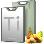 Titanium Cutting Board for Kitchen, Extra-Thick Double Sided Non-Toxic, Titanium & Wheat Straw PP, Food-Grade Chopping Board, Easy to Clean, Large 16"x11"