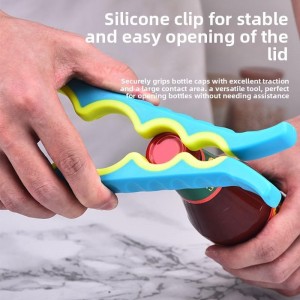 Multi-Color Bottle Opener and Can Opener for Weak Hands, Elderly Arthritis, Elderly, Jar Lid Opener with Rubber Pad for Jar Opener and Corkscrew Opener (green and yellow)