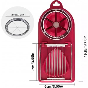 2 in 1 Egg Slicer for Hard Boiled Eggs, Strawberryry Tomato (1PC)
