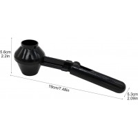 Coffee Scoop and Funnel,Bar Handheld Long Handle For K Cup Refillable Coffee Pods Measuring Spoon for Ground Coffees Protein Powder and Tea(COLOR:Black)