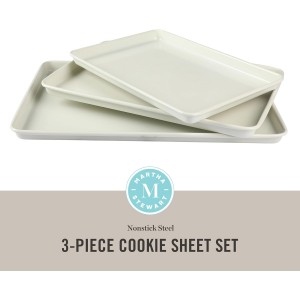Martha Stewart Gallen 3-Piece Cookie Sheet Set – 13