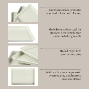 Martha Stewart Gallen 3-Piece Cookie Sheet Set – 13