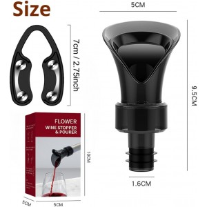 Wine Opener, Zinc Alloy Premium Wing Corkscrew Wine Bottle Opener with Wine Aerator Pourer Spout and Wine Foil Cutter Tool, Multifunctional Wine Cork Opener Bottler Opener Remover