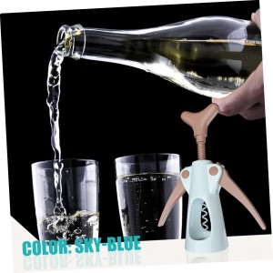 Wine Bottle Wing Corkscrew Foil Cutter Stainless Steel Manual Wine Opener Professional Corkscrew for Home Use and Bartenders Easy to Use