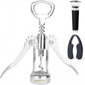 Wing Corkscrew Wine Opener, Premium Zinc...