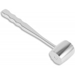 VOCOSTE Meat Tenderizer Mallet, Aluminum Alloy Kitchen Double-sided Round Meat Pounder Flattened, Meat Mallet Hammer, Steak Chicken Beef Tenderizer Tool