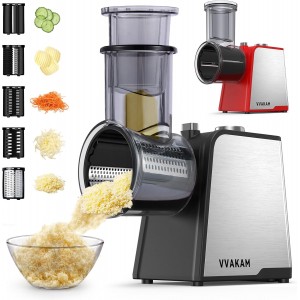 5-In-1 Electric Cheese Grater,300W Salad...