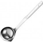 12inch 304 Stainless Steel Silver Oil Separator Soup Ladle, Grease Filter Scoop, Fat Separator Oil Separator for Cooking, Kitchen, Separate Fat, Filter Out Water and Oil