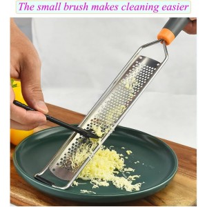 Stainless Steel Cheese Zester, Wide Lemon Shredder, Kitchen Lemon Zester Tool, Cheese Grater, Lemon Grater, Stainless Steel Long Handled