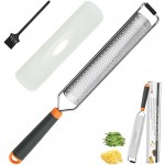 Stainless Steel Cheese Zester, Wide Lemon Shredder, Kitchen Lemon Zester Tool, Cheese Grater, Lemon Grater, Stainless Steel Long Handled