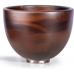 Premium Walnut Wood Mixing Bowl Compatib...