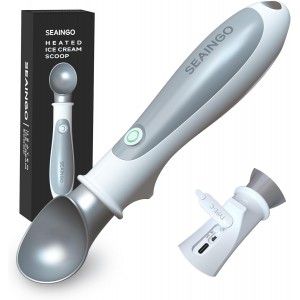 SEAINGO Heated Ice Cream Scoop - Recharg...