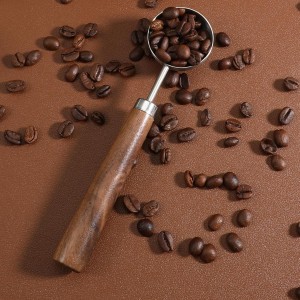 Vintage Coffee Measuring Spoon, Stainless Steel Coffee Scoop with Walnut Handle, 1 Tablespoon 15ml for Ground CoffeeBeans, Tea, and More