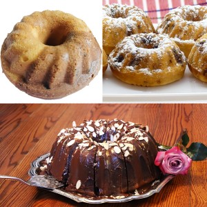 3pcs Mini Bundt Cake Pan,6-Cavity Fluted Tube Cake Pan,Silicone Cupcake Molds for Baking, Nonstick Cupcakes Mold for chocolate/Brownie/Jello