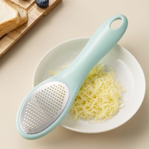 Lemon Zester Grater with Handle - 2-Piece Lemon Zester & Cheese Grater for Parmesan, Ginger, Garlic, Nutmeg, Chocolate