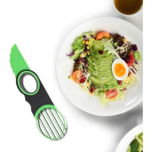 Egg Slicers Avocado 3-in-1 Avocado Slicer Tool - Stainless Steel Peeler, avocados Pit Remover & Fruit Scooper - Safe Ergonomic Avocado Saver with Non-Slip Grip