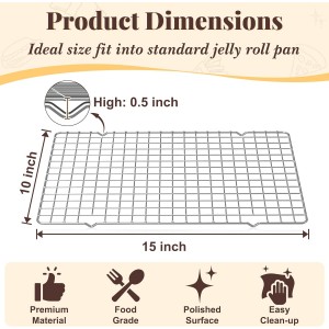 Cooling Racks for Cooking and Baking - 2 PCS 10