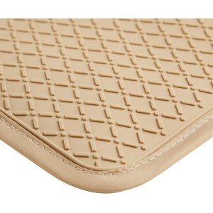 Beige Checkered Pot Holder, Checkerboard Potholders for Kitchen, Silicone Pot Holders with Pocket for Kitchen Clearance 2 Pack Set, Hot Pads and Oven Mitts for Cooking Baking