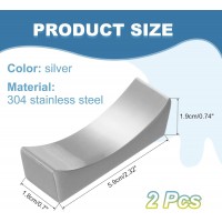 uxcell 2pcs Chopstick Rest, 304 Stainless Steel Chopsticks Holder 2.32