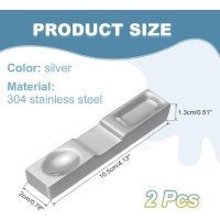 uxcell 2pcs Chopstick Rest, 304 Stainless Steel Chopsticks Holder 4.13