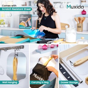 Aluminum Pizza Peel & Rocker Cutter Set (12